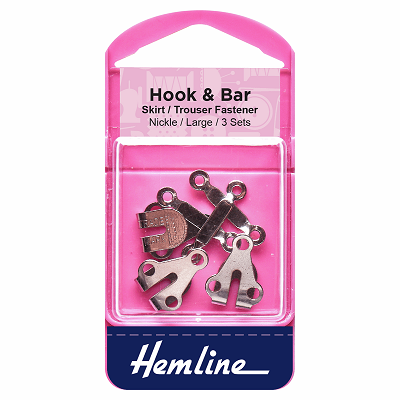 H430.L Hook and Bar: Nickel - Large.. 